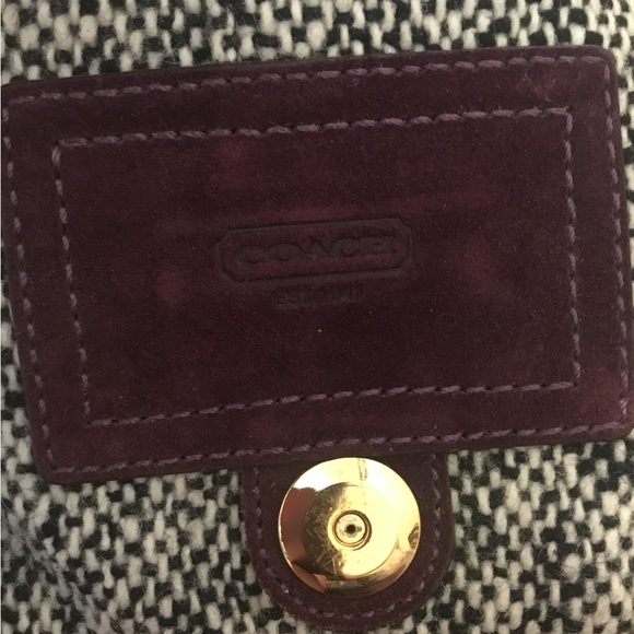 Vintage Coach Soho Limited Edition Small Tweed Velvet & Suede Baguette Bag - Picture 5 of 16